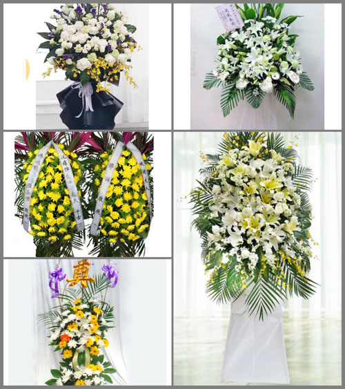 黑龙江鸡西滴道区洗煤街道白事花篮预定